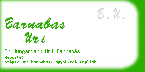 barnabas uri business card